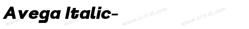 Avega Italic字体转换 Avega Italic字体转换